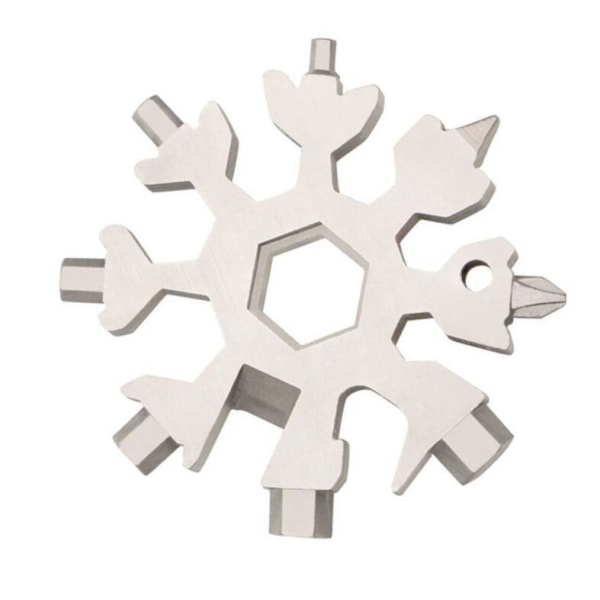 18-i-1 Snowflake multi-tool Silver one size