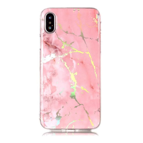 Laser marmordeksel for iPhone Xs Max Pink
