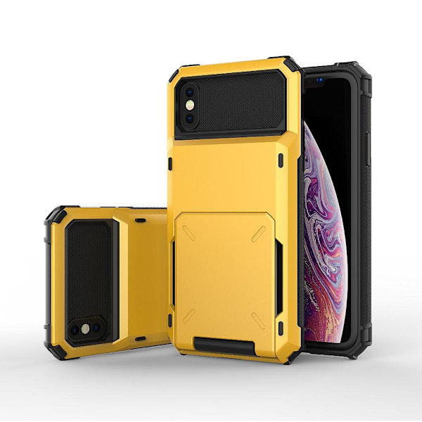 Shockproof Rugged Case Cover till Iphone Xs Max grå