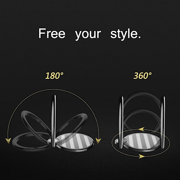 ROCK, Universal Metal Ring Holder Gold