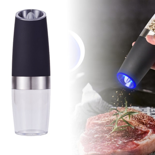 2-pack Elektriske Peberkværne – Perfekt til Salt og Peber Black one size