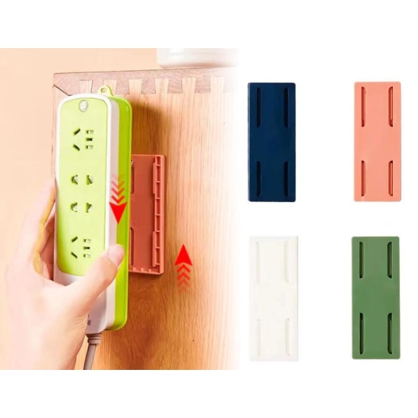 Sockelhållare: Organisera ditt hem och kontor, 4-pack multifärg one size