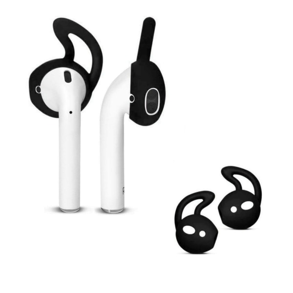 Silikonikoukut Apple AirPods/EarPods -kuulokkeille Black