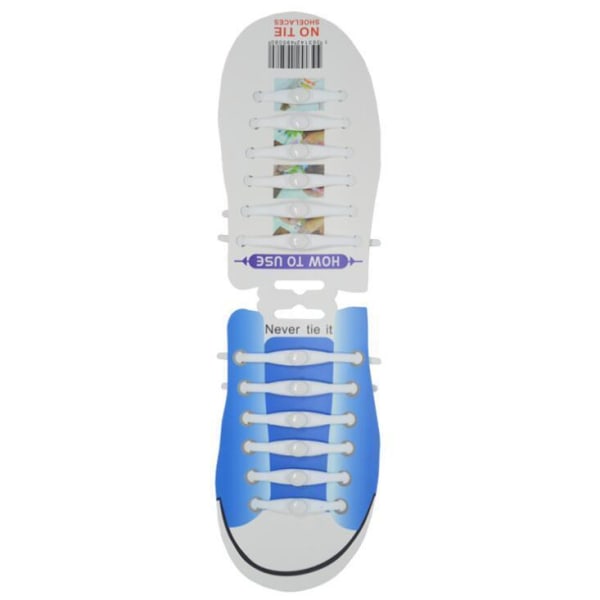 Smart sko snøring i silikon 2-pack MultiColor one size