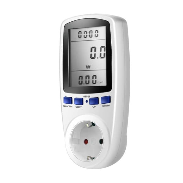 Digital energimåler med stort display White one size