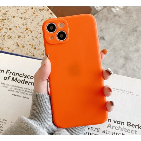 Silikonskal till iPhone Orange one size
