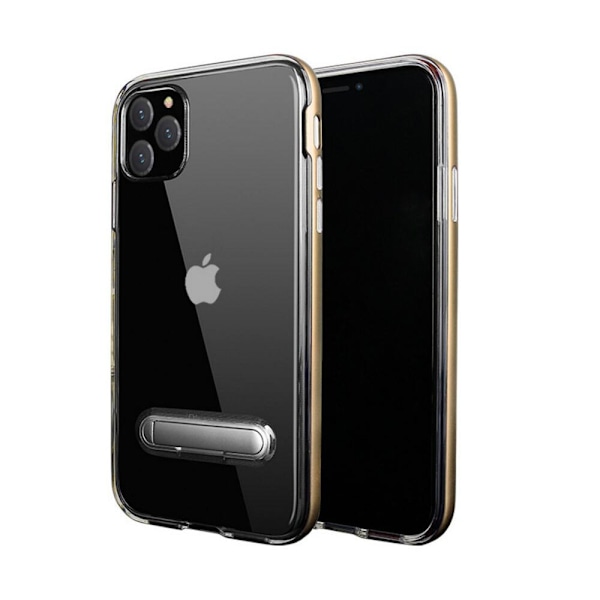 TPU-cover med telefonstativ + to skærmbeskyttere iPhone 11 Black