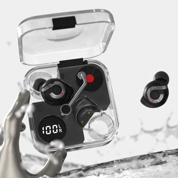 RetroVinyl™ TWS Bluetooth Hörlurar Svart one size