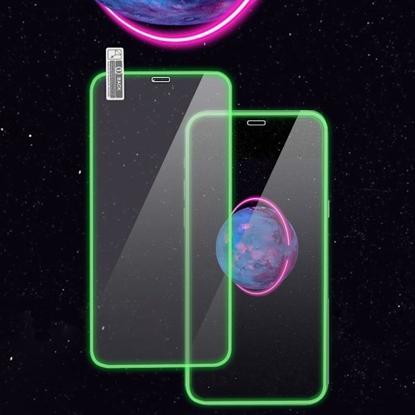 Selvlysende skjermbeskytter i herdet glass - 2-pakning Transparent XS Max/11 Pro Max