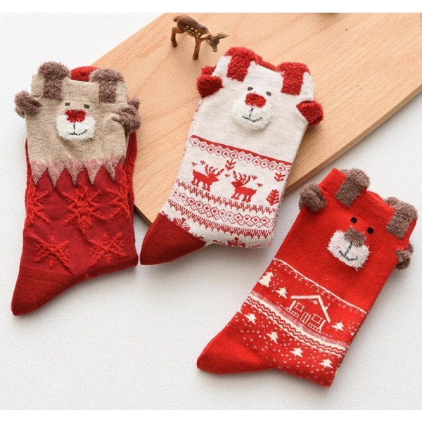 Christmas stocking Wine red one size