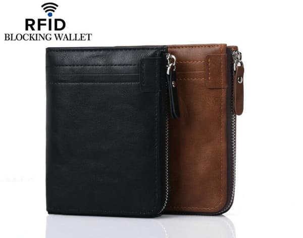 RFID-blokkerende glidelåslommebok 'Zip Wallet' Black one size