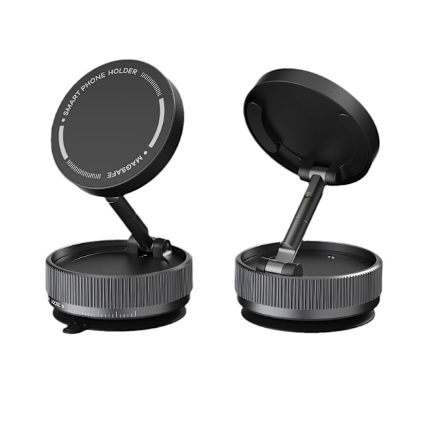 Magnetisk Mobilholder til Bil – Vakuumsug & 360° Rotation Black