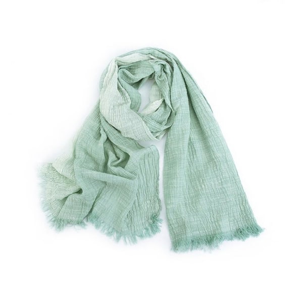 Let Bomuldsscarf Light green one size