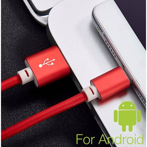 Micro-USB i PU-läder Svart
