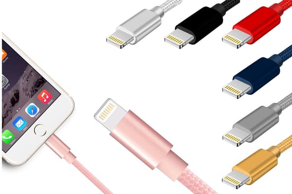 Fuldfarvet flettet Micro-USB-kabel 1,8 m Blue