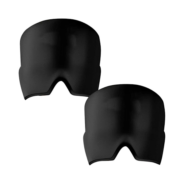 Kølende maske mod migræne & hovedpine Black 2-pack
