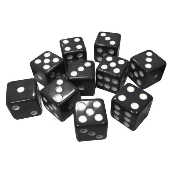 Dice 10-pack Yellow one size