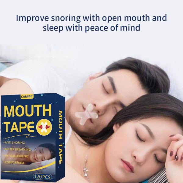 QuietDreams mundtape til bedre søvn Transparent