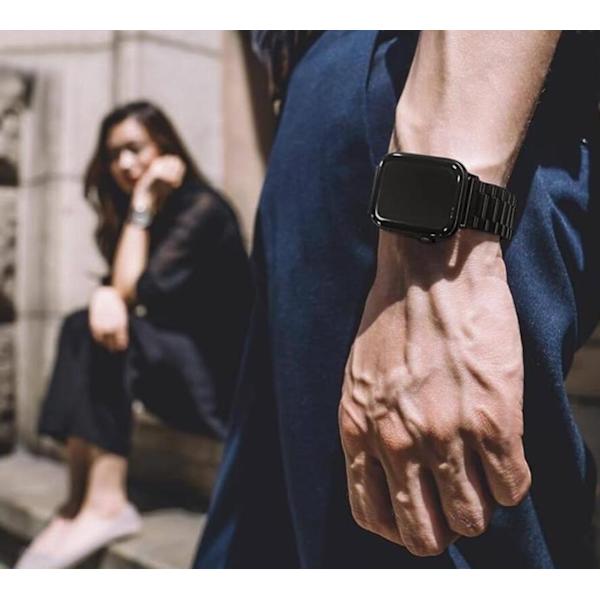 Elegant Metallarmbånd i Rustfritt Stål for Apple Watch Grey 38/40/41mm