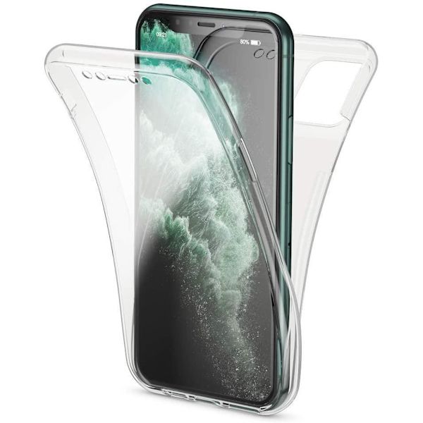 Full cover transparent TPU-skal till iPhone Transparent one size