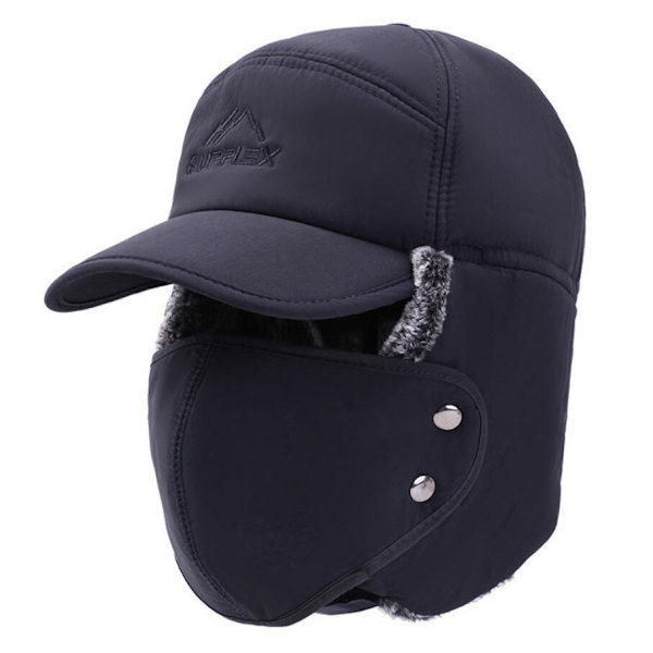 Hatt med maske Grey one size