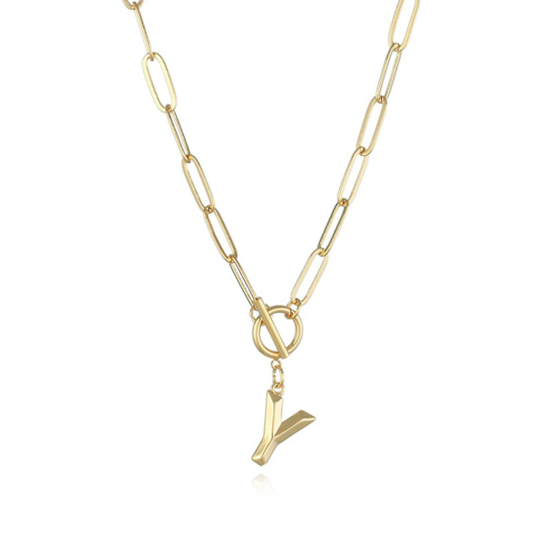 Ketju kirjaimella A-Z Gold one size