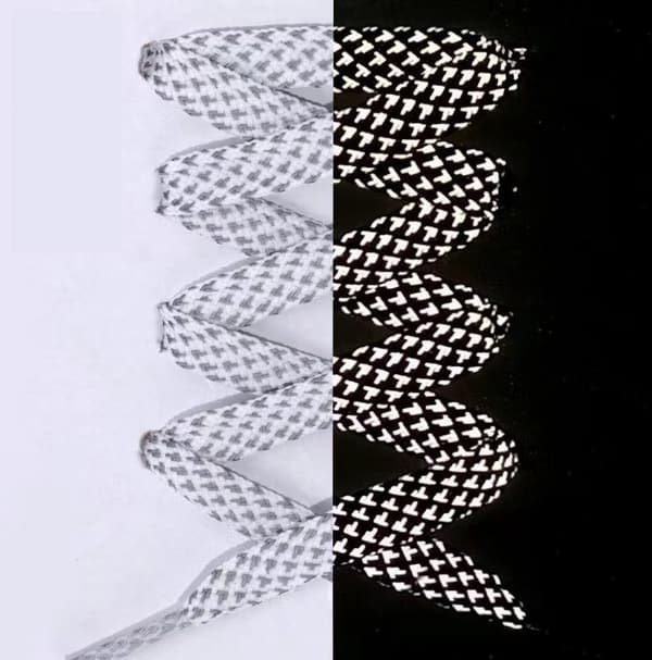 Reflekterande Skosnören - 2-Pack för Ökad Synlighet Black one size