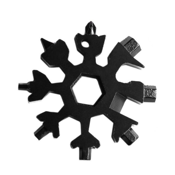 18-i-1 Snowflake monitoimityökalu Black one size