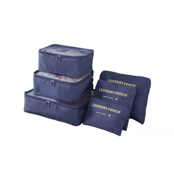 Travel Organizer Bag Cubes Wine red one size