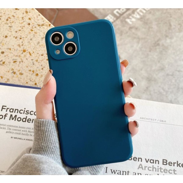 Silikone cover til iPhone Dark blue one size