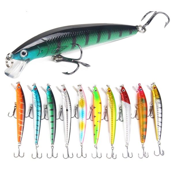 Minnow Agn - Fiskesluk til Ferskvand og Saltvand Multicolor