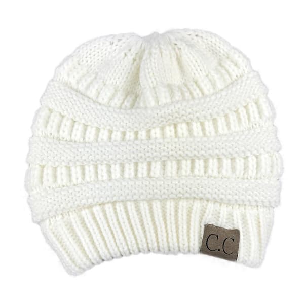 Strikket hat fra CC Black one size