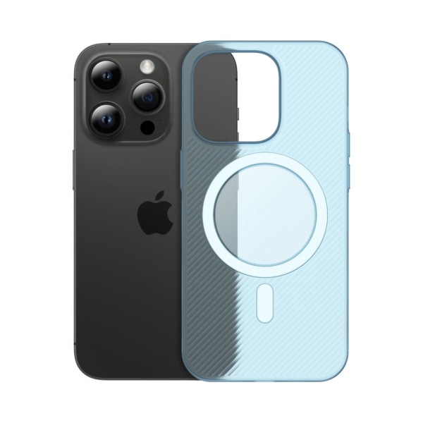 Ultraohut MagSafe-Kotelo Sumuiselle iPhone:lle Blue 15