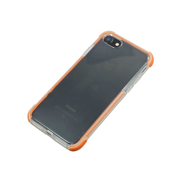 TPU-cover til iPhone med farvede kanter 6 + 2 skærmbeskyttere Orange
