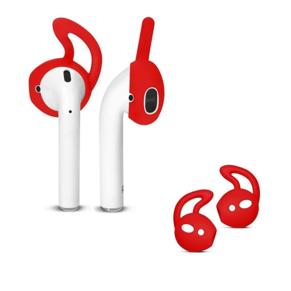 Silikonikoukut Apple AirPods/EarPods -kuulokkeille Red