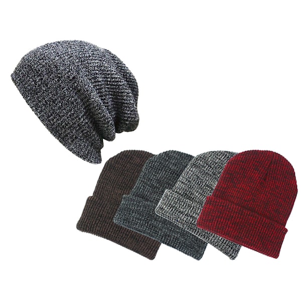 Talvinen Puuvillaneulehattu - Tyylikäs ja Säädettävä Kaikille Dark grey one size
