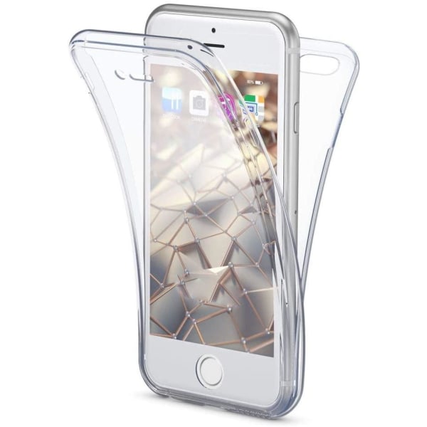 Fullt cover gjennomsiktig TPU deksel til iPhone Transparent one size