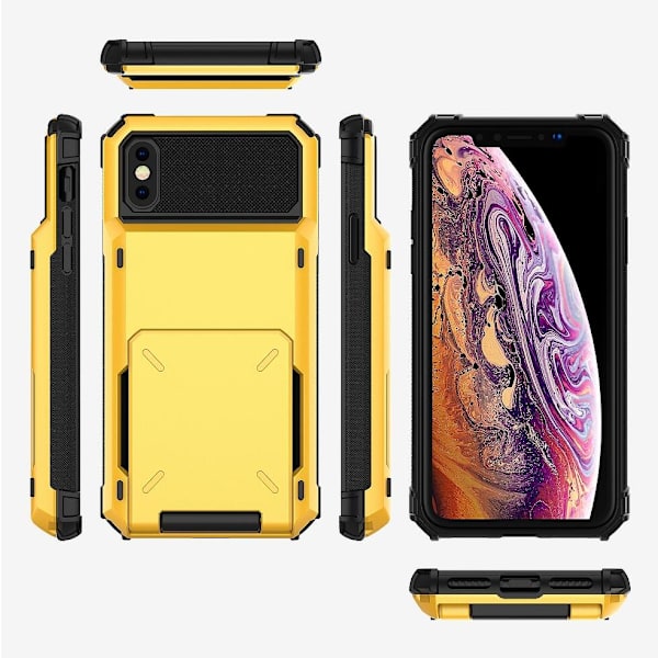 Shockproof Rugged Case Cover till Iphone Xs Max grå