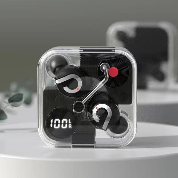 Retro Vinyl™ TWS Bluetooth-hovedtelefoner Black one size