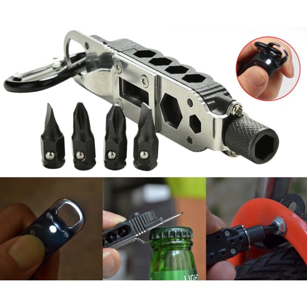 Multifunction tool 9 in 1 Black one size