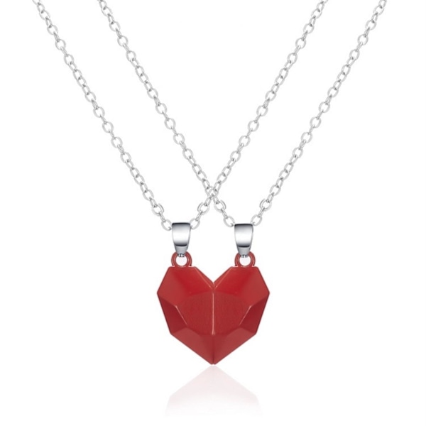 Ystävyyskaulakoru "Hearts" - tyylikäs ja ainutlaatuinen muotoilu Red one size