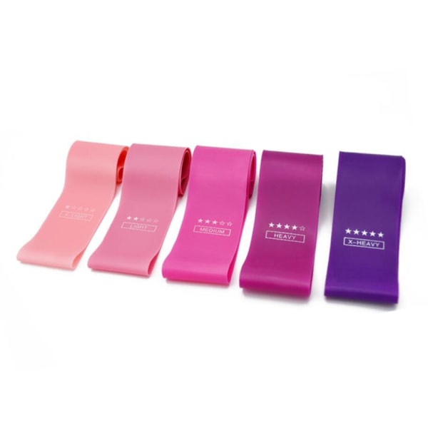 Träningsband 5-pack multifärg one size