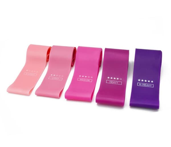 Träningsband 5-pack multifärg one size