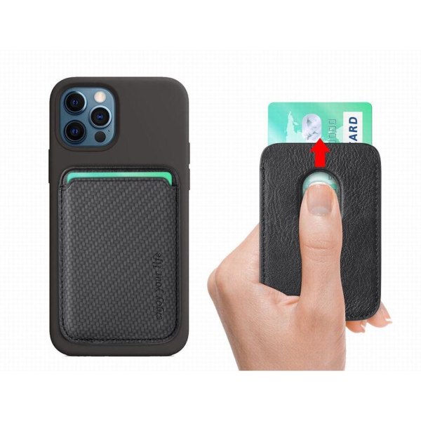 MagSafe iPhone Deksel med Kortholder Black one size