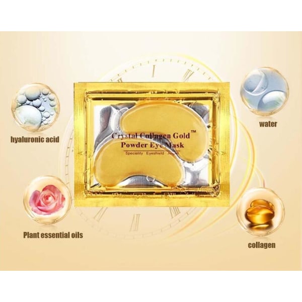 Crystal Collagen Gold øjenmaske 5-pak Gold one size