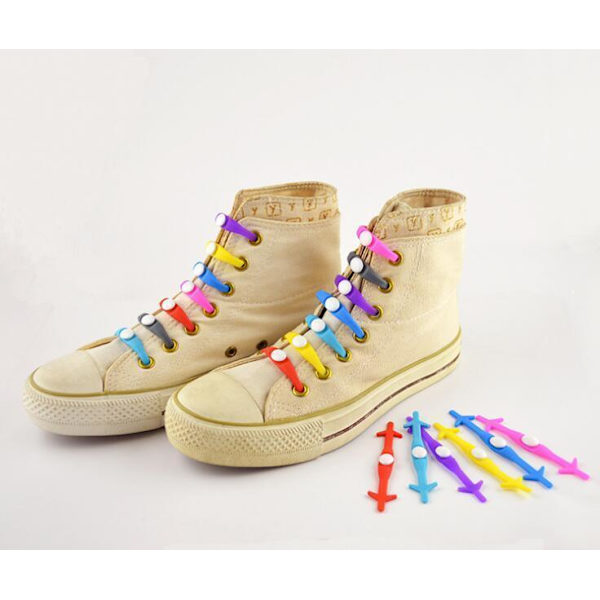 Smart skosnörning i silikon 2-pack MultiColor one size