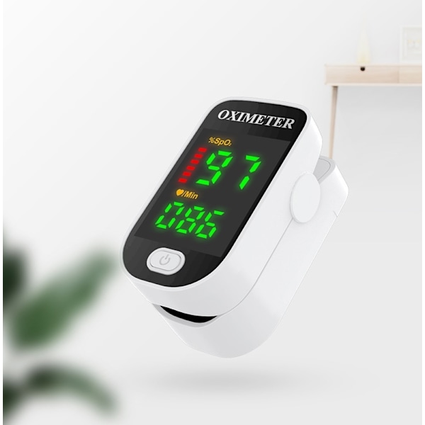 Fingertoppspulsoximeter - Bärbar och Precisionsmätare för SpO2 och Puls Blå