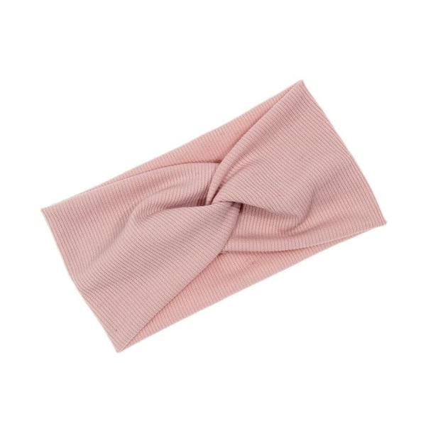 Kryss elastisk hårband Pink one size