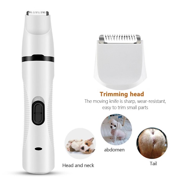 Elektrisk Pels- og Pote-trimmer for Kjæledyr – Stillegående & Oppladbar one size