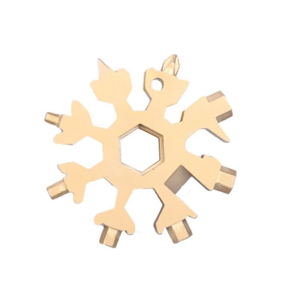 18-i-1 Snowflake multi-tool Gold one size